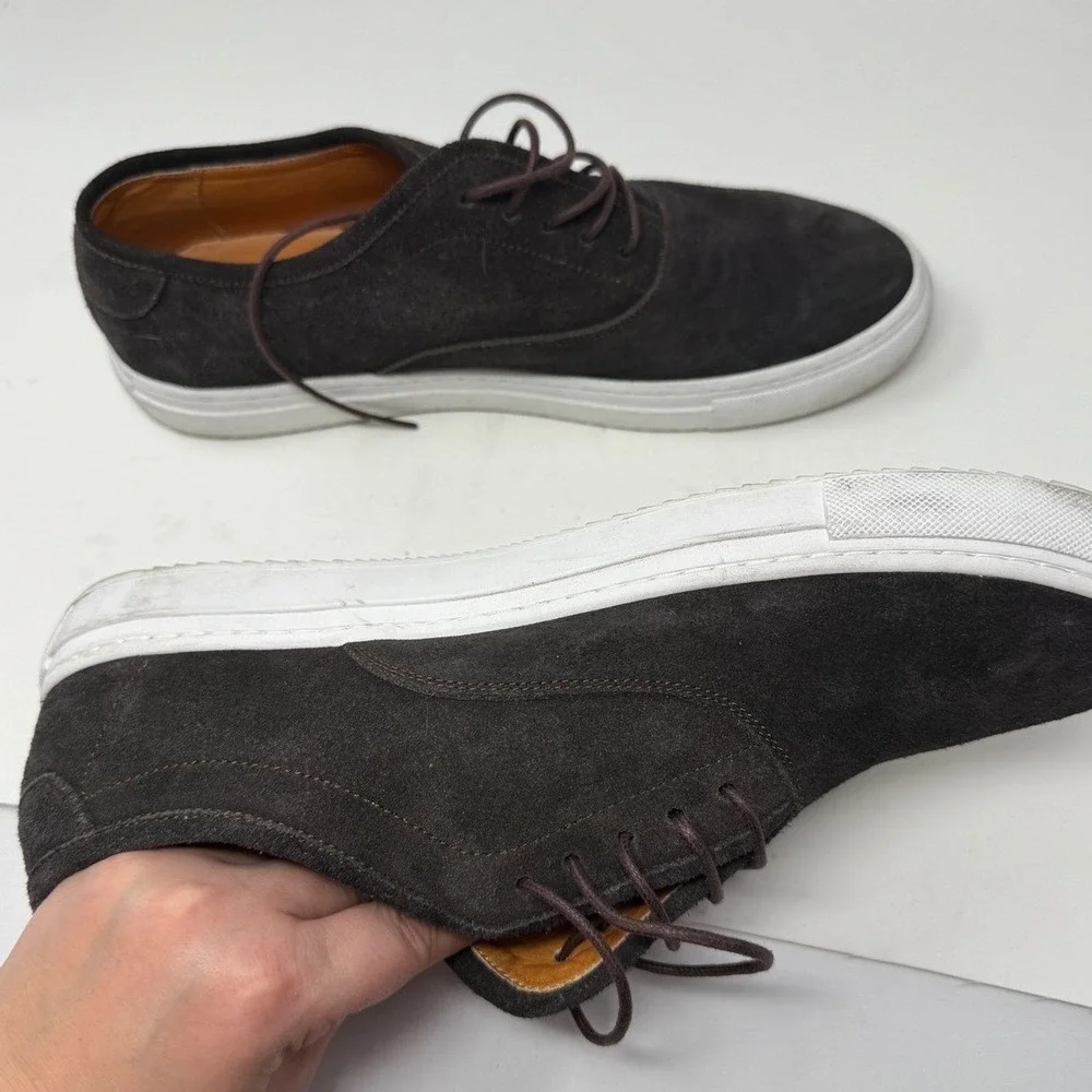 Beckett Simonon Conti Sneakers ‎ Men's Water-Repellent Suede Brown Sz 10